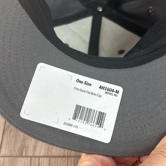 Carhartt Mens Duck Canvas Flat Billed Ashland Cap, Black, Snap Back - Picture 2 of 5